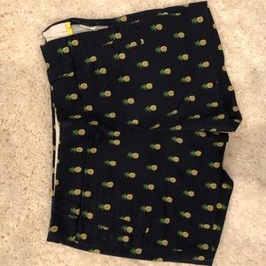 J. Crew pineapple pattern shorts